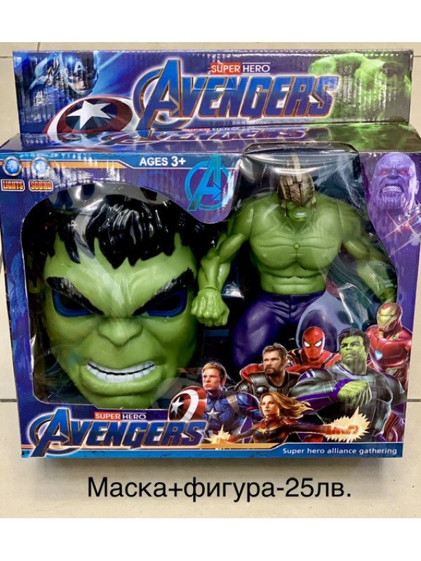 Маски и фигури Отмъстителите/Avengers/Spider-Man/Hulk