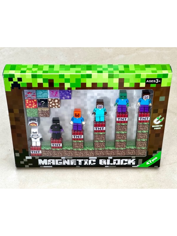 Магнитни блокчета Minecraft с фигури/Magnet blocks Магнитни блокчета Minecraft с фигури/Magnet blocks