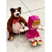 Маша и мечока плюшени играчки/Masha and Bear/Кукла Маша